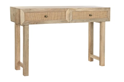 CONSOLA MANGO RATAN 120X35X77 NATURAL MARRON, Wabitap