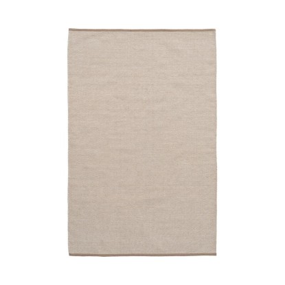 Alfombra blanco natural lana-algodón 160 x 230 cm, Wood Nature