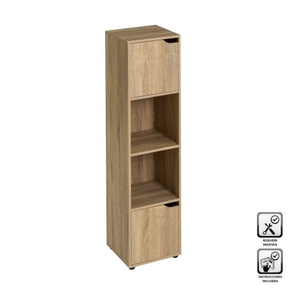 Estantería 2 puertas pb 30 x 29 x 119 cm, Unimassa
