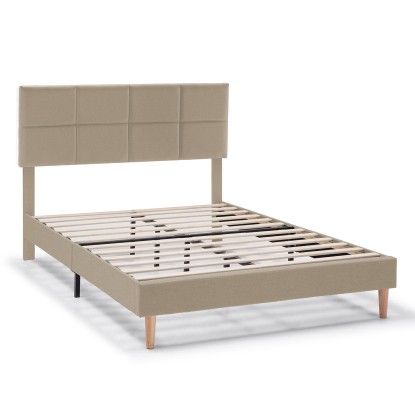 CAMA TAPIZADA SILVI BEIGE PARA CAMA DE 150X190 , SVO