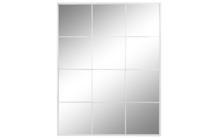 ESPEJO HIERRO CRISTAL 90X2X120 VENTANA BLANCO, Wabitap