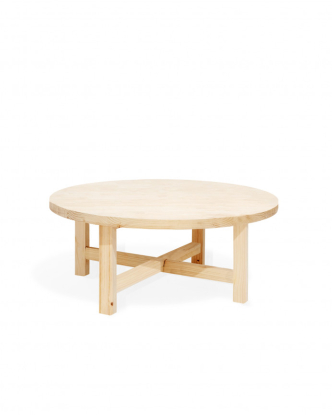 Mesa de centro Olivia I natural Ø80, The Wood Taylor