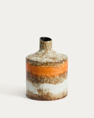 Jarrón Estin de cerámica multicolor 25 cm, Kave Home