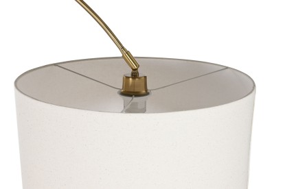 LAMPARA PIE LINO MARMOL 126X40X193 DORADO, Wabitap