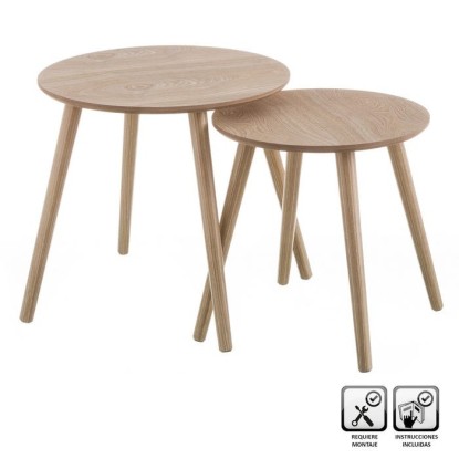 S/2 MESA MDF 48 X 48 X 46 CM, Unimassa
