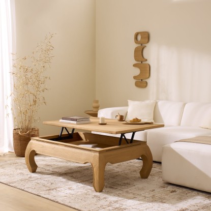 Mesa de centro elevable Curve, Wabi Home