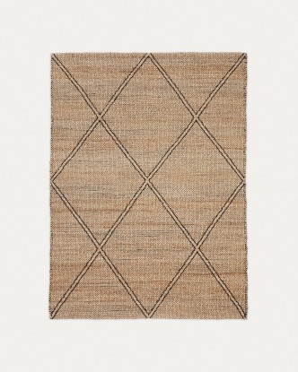 Alfombra Vallalta de yute 160 x 230 cm, Kave Home