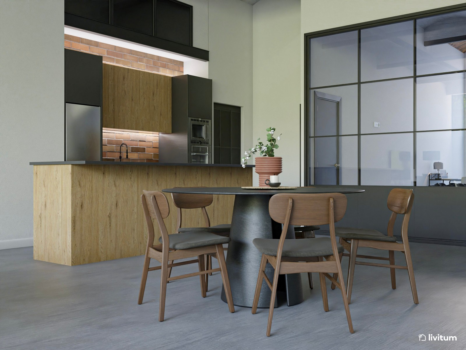 Moderna vivienda de alquiler con espacios de ocio y relajación