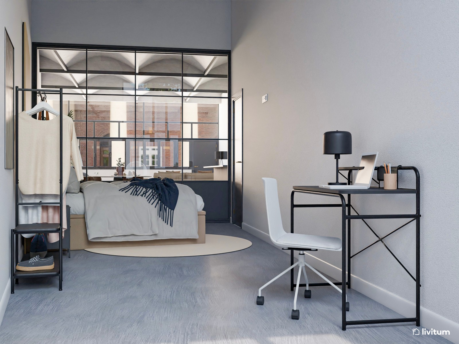 Moderna vivienda de alquiler con espacios de ocio y relajación