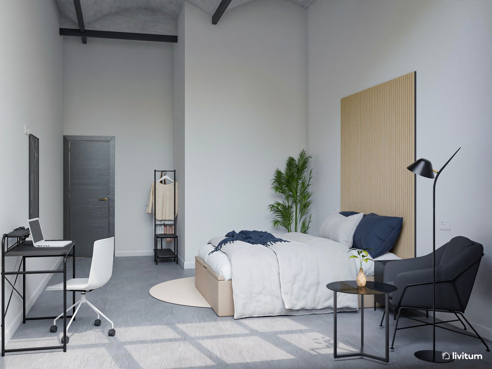 Moderna vivienda de alquiler con espacios de ocio y relajación