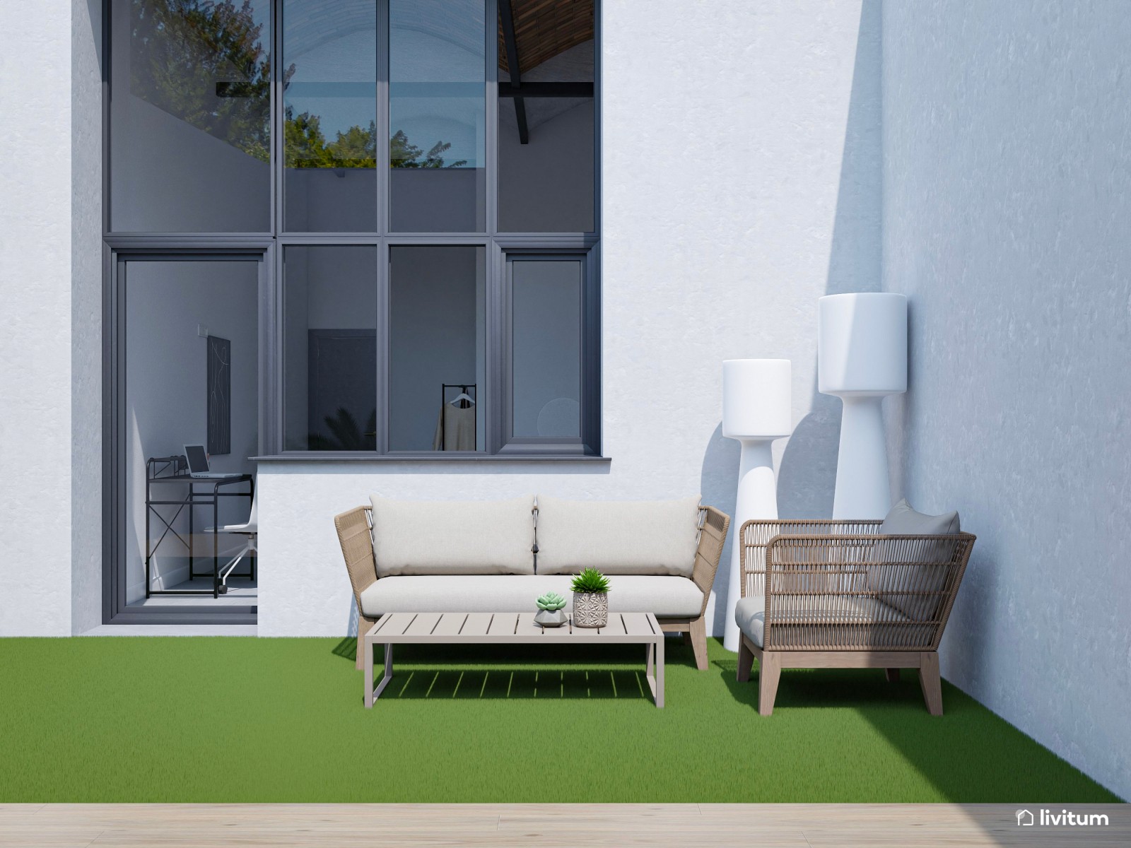 Moderna vivienda de alquiler con espacios de ocio y relajación