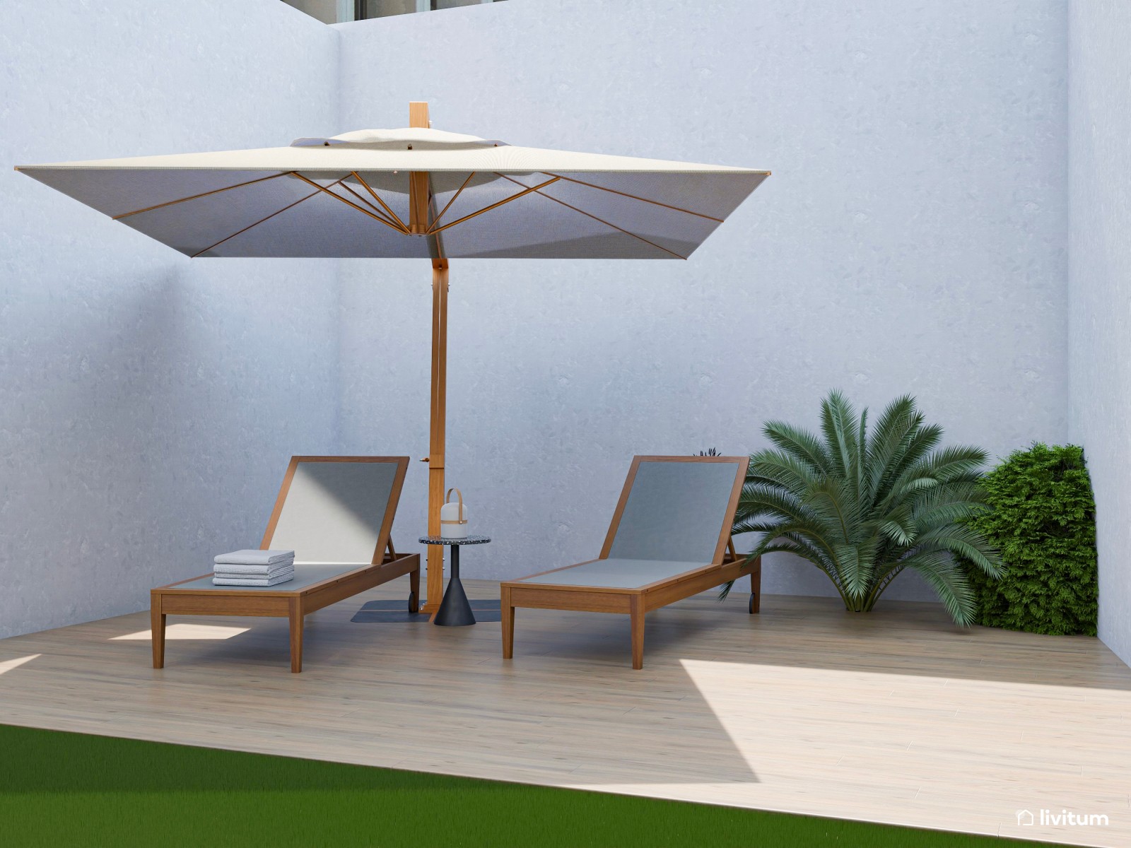 Moderna vivienda de alquiler con espacios de ocio y relajación