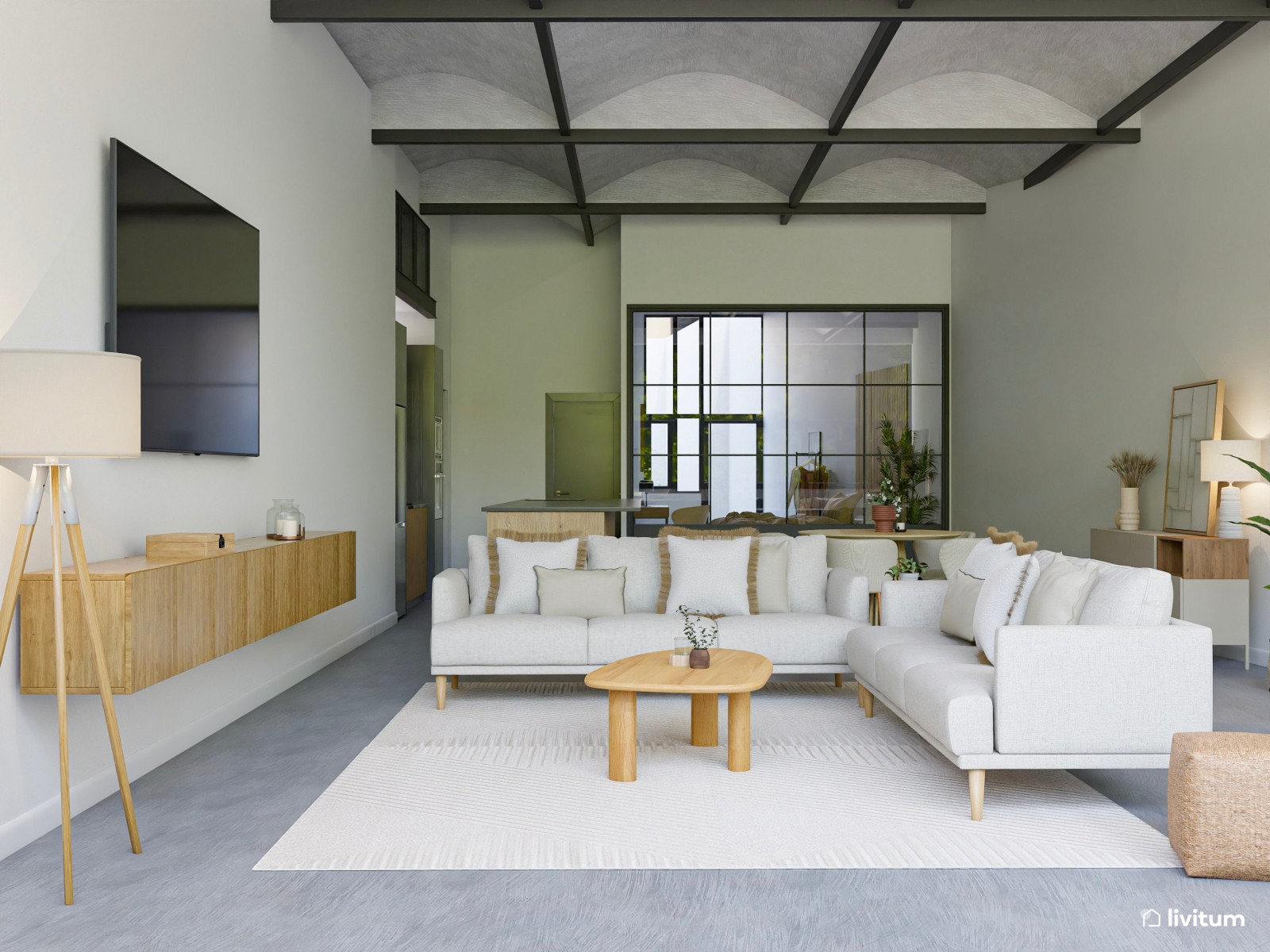Moderna vivienda de alquiler con espacios de ocio y relajación