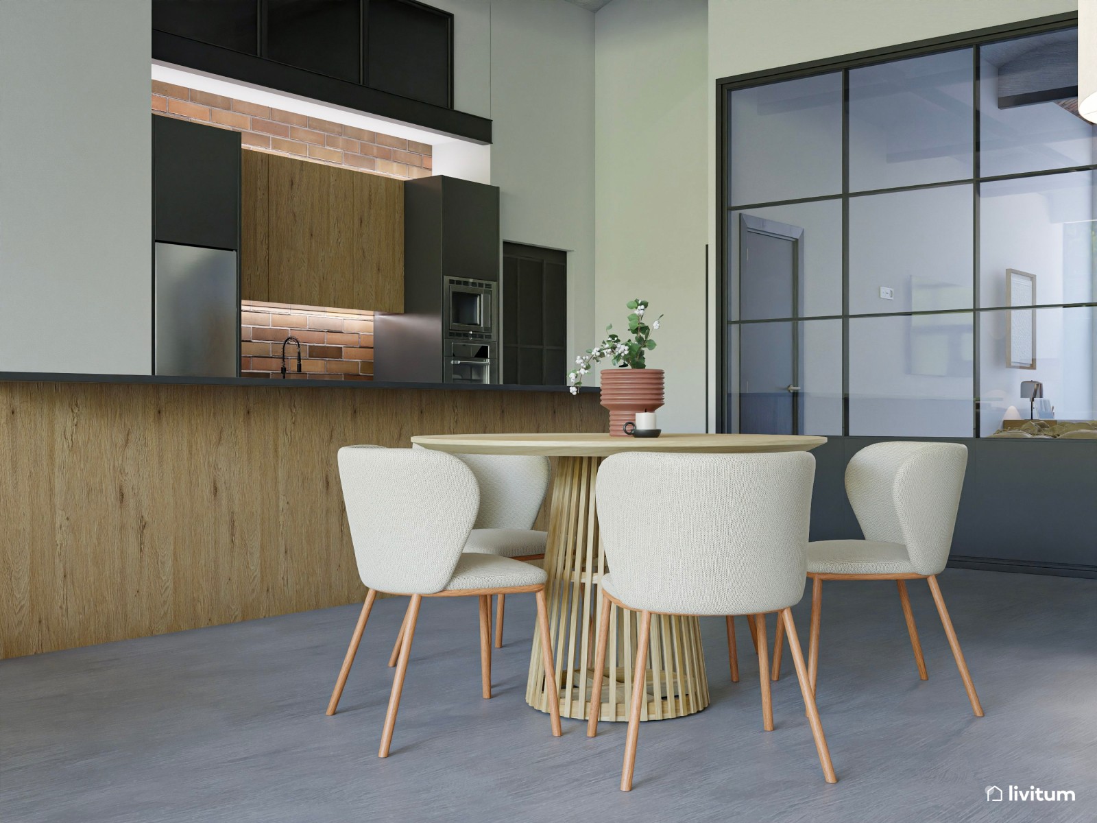 Moderna vivienda de alquiler con espacios de ocio y relajación