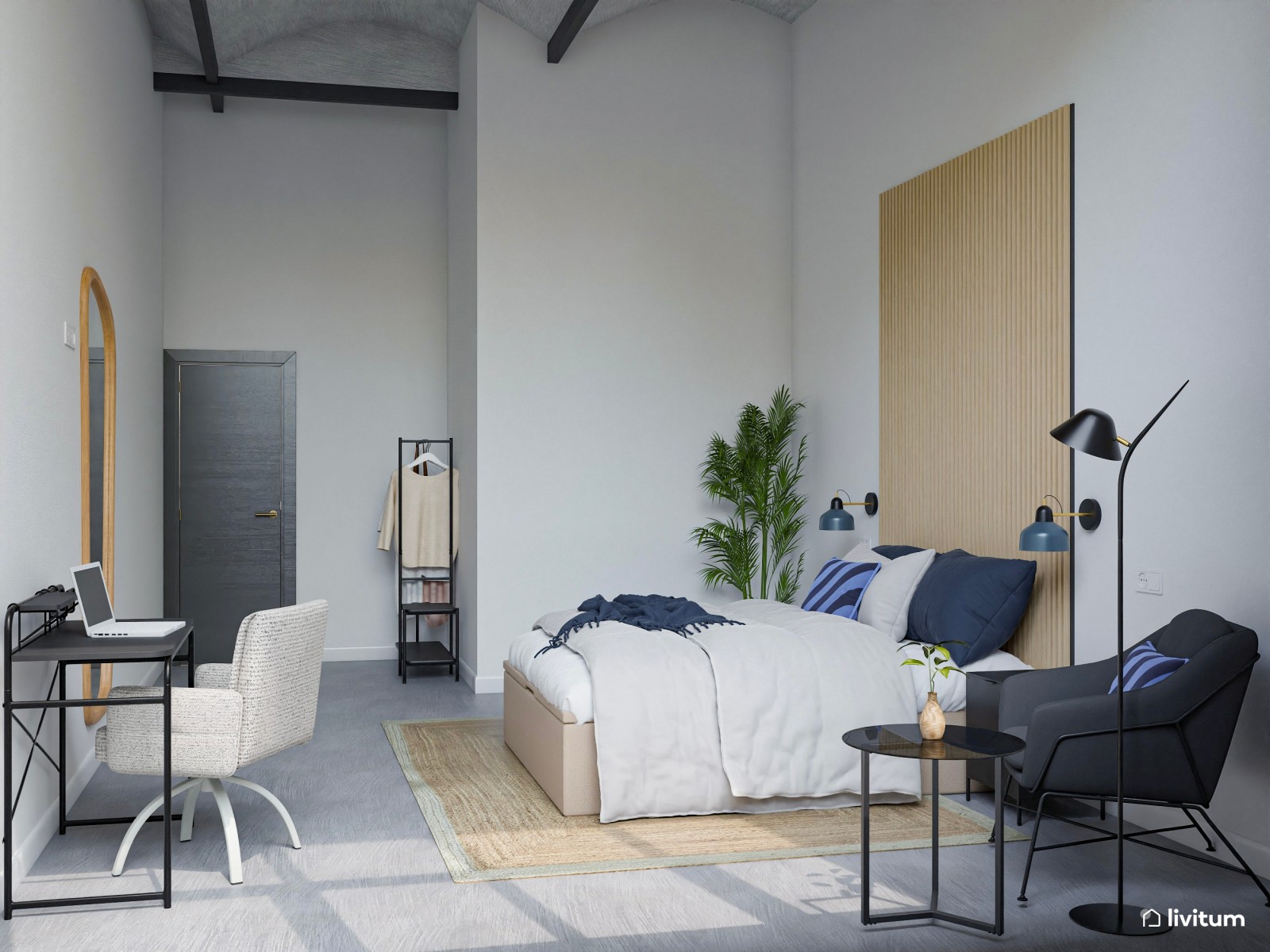 Moderna vivienda de alquiler con espacios de ocio y relajación