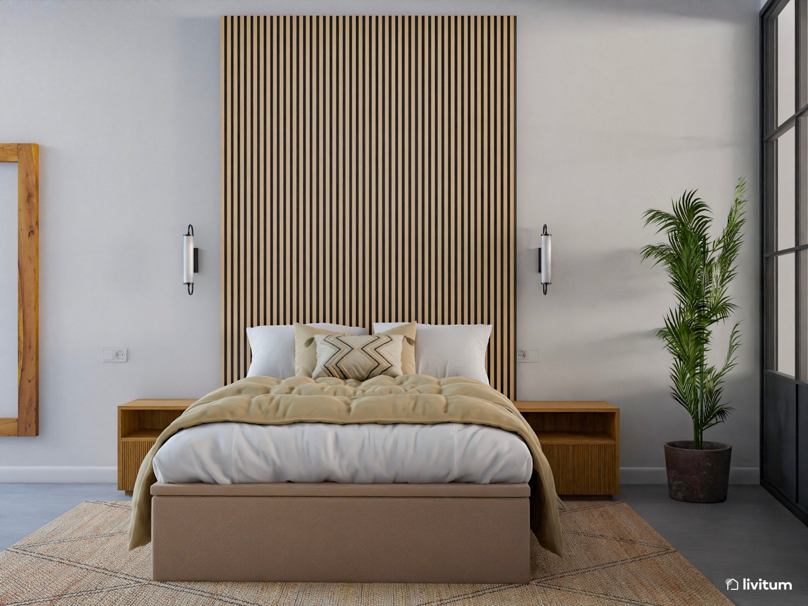 Moderna vivienda de alquiler con espacios de ocio y relajación