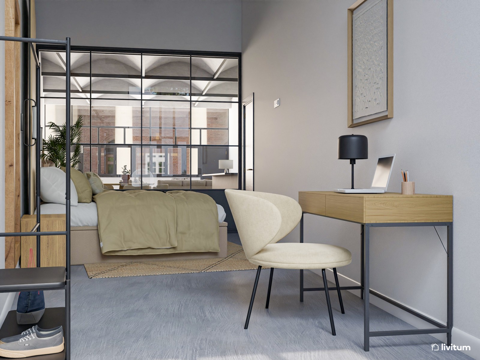 Moderna vivienda de alquiler con espacios de ocio y relajación