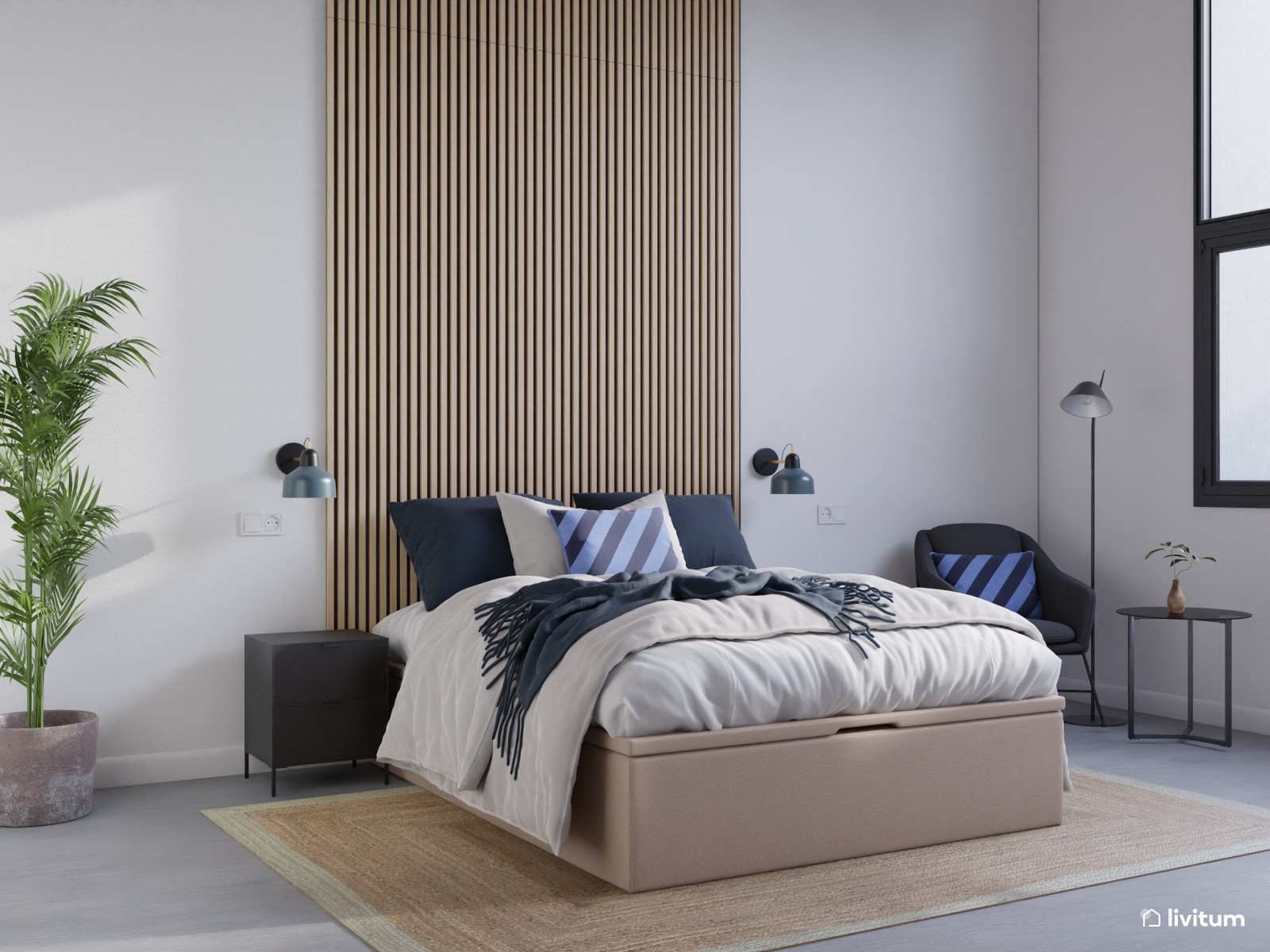 Moderna vivienda de alquiler con espacios de ocio y relajación