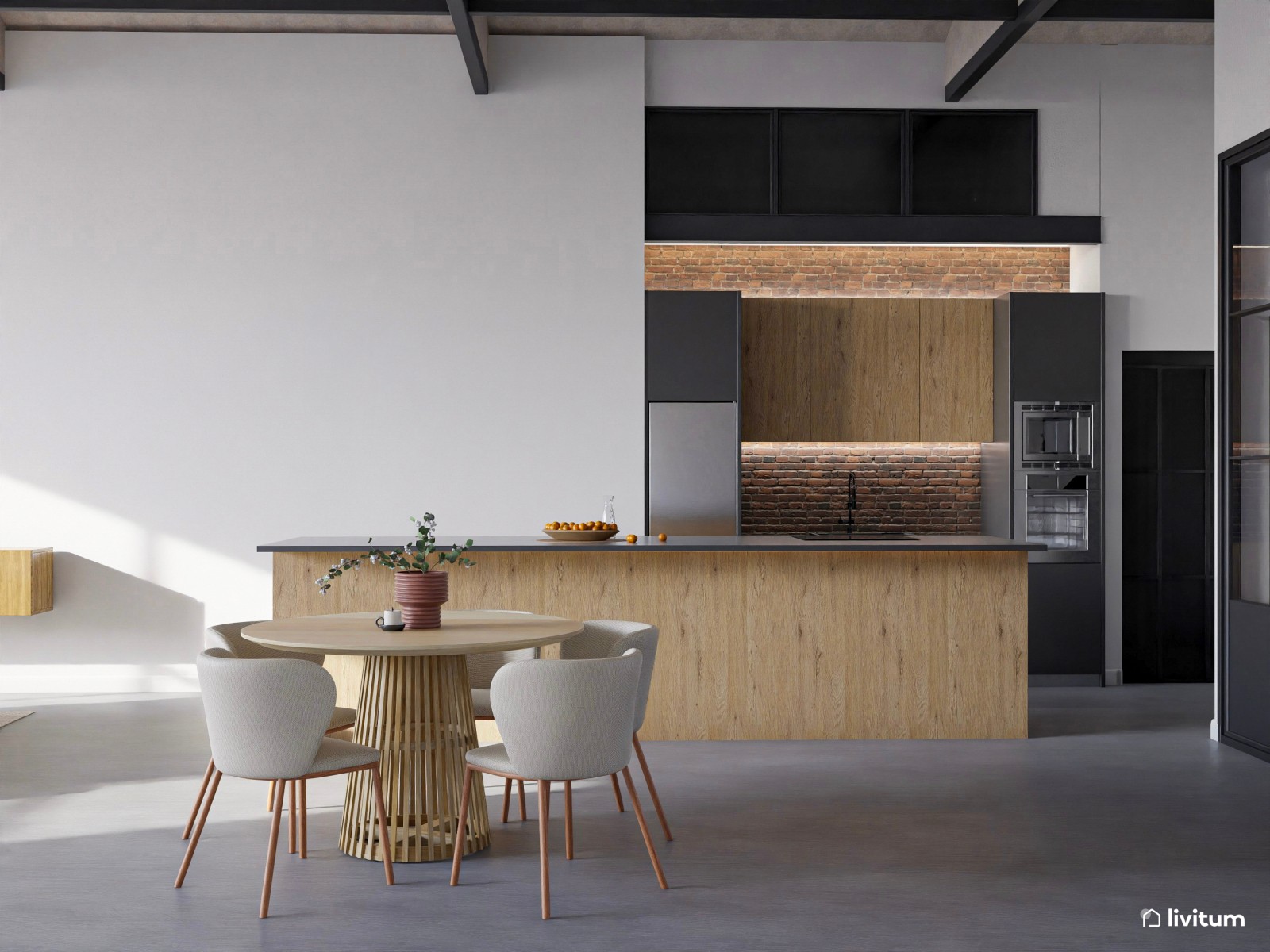 Moderna vivienda de alquiler con espacios de ocio y relajación