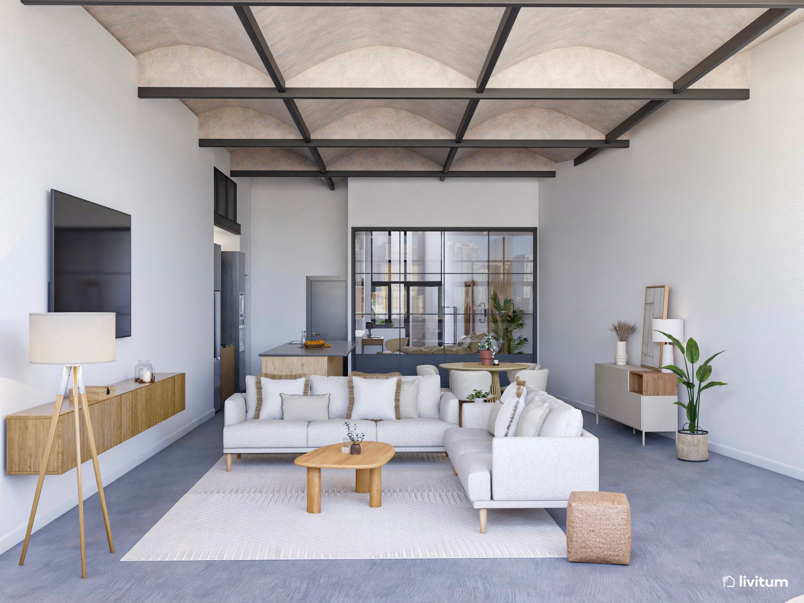 Moderna vivienda de alquiler con espacios de ocio y relajación