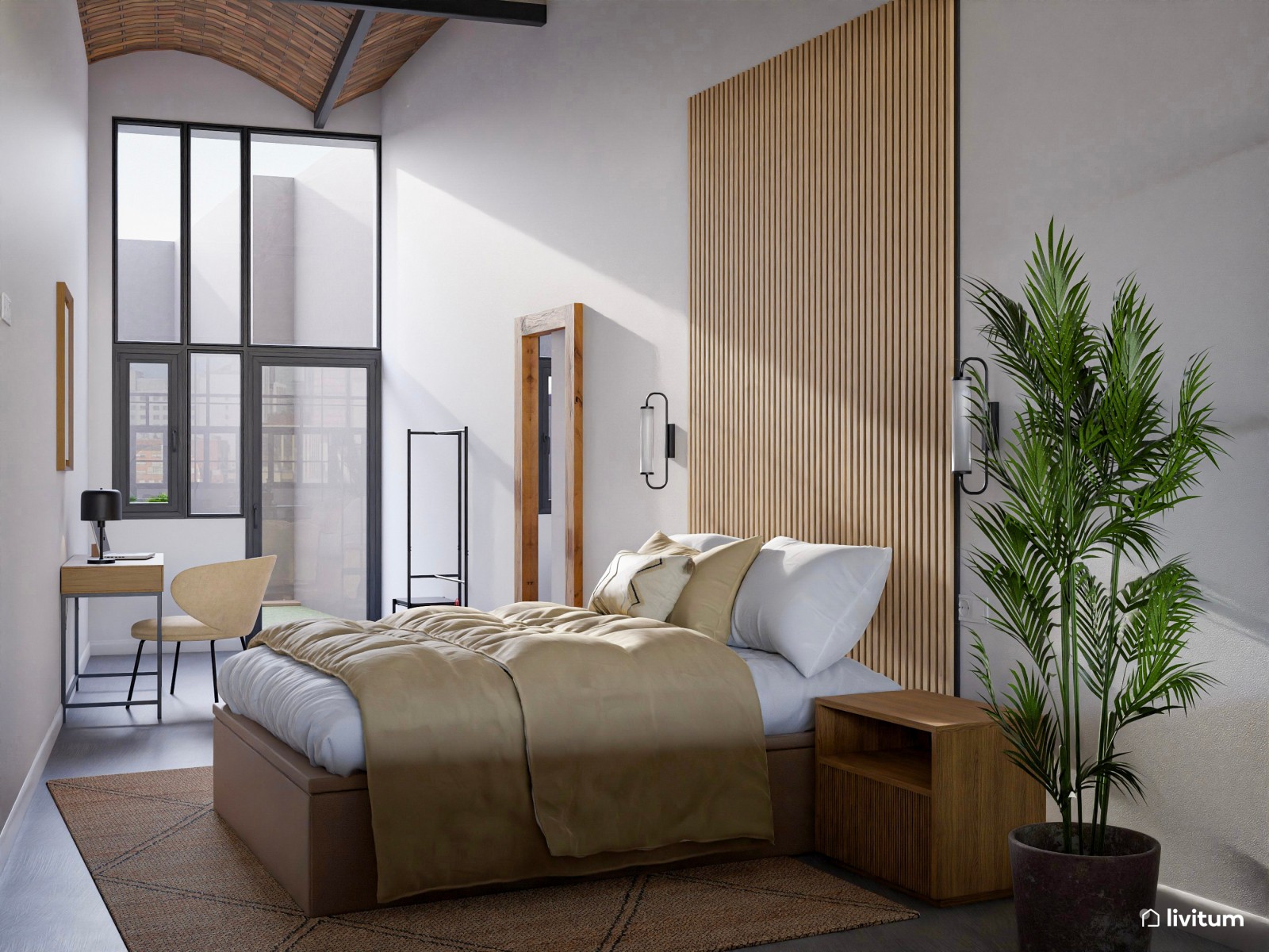 Moderna vivienda de alquiler con espacios de ocio y relajación