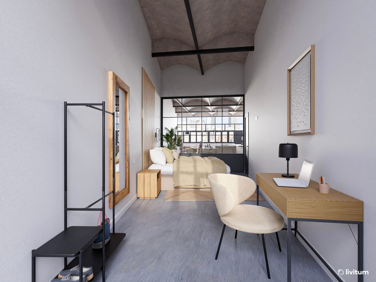 Moderna vivienda de alquiler con espacios de ocio y relajación