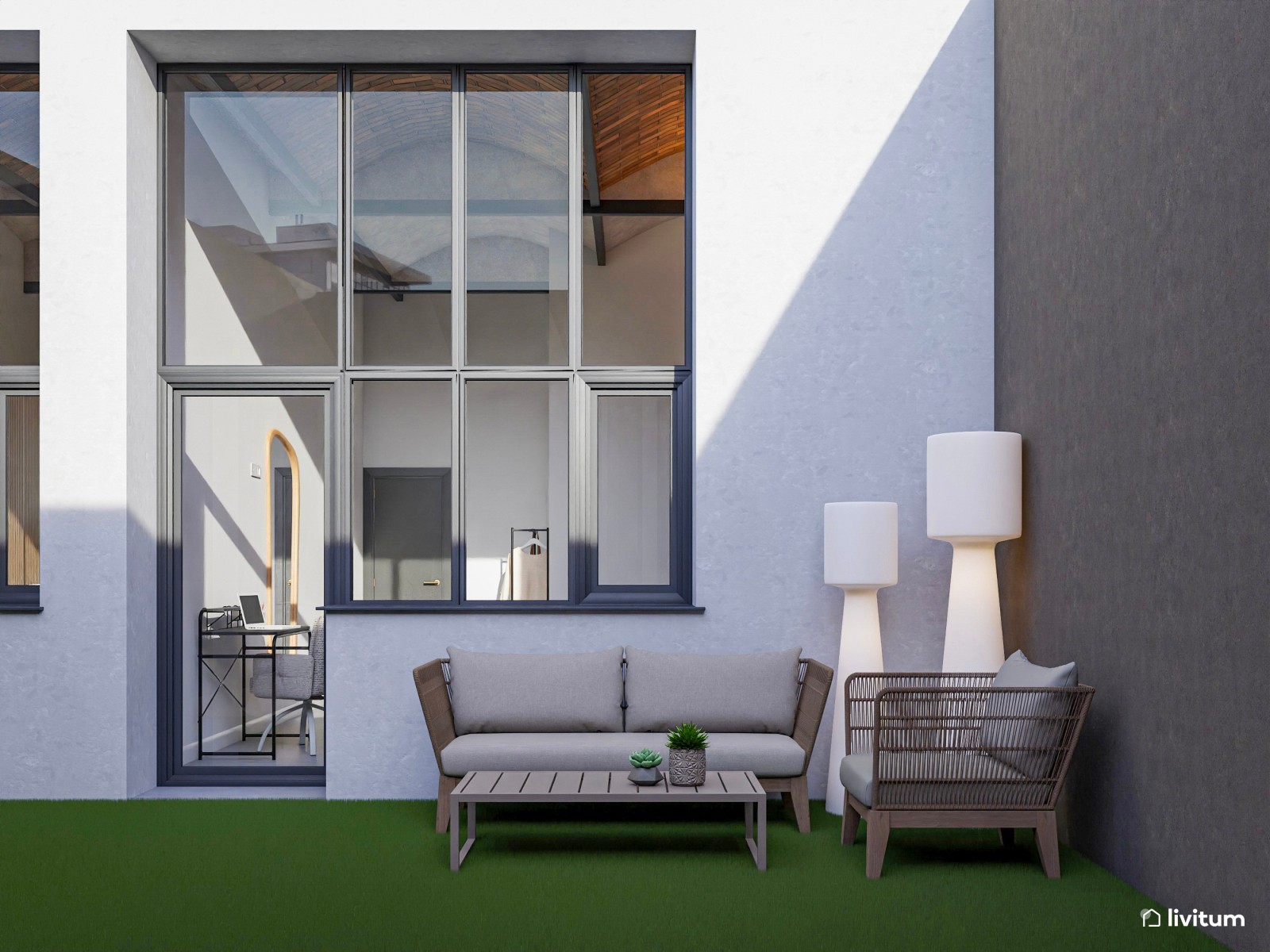 Moderna vivienda de alquiler con espacios de ocio y relajación