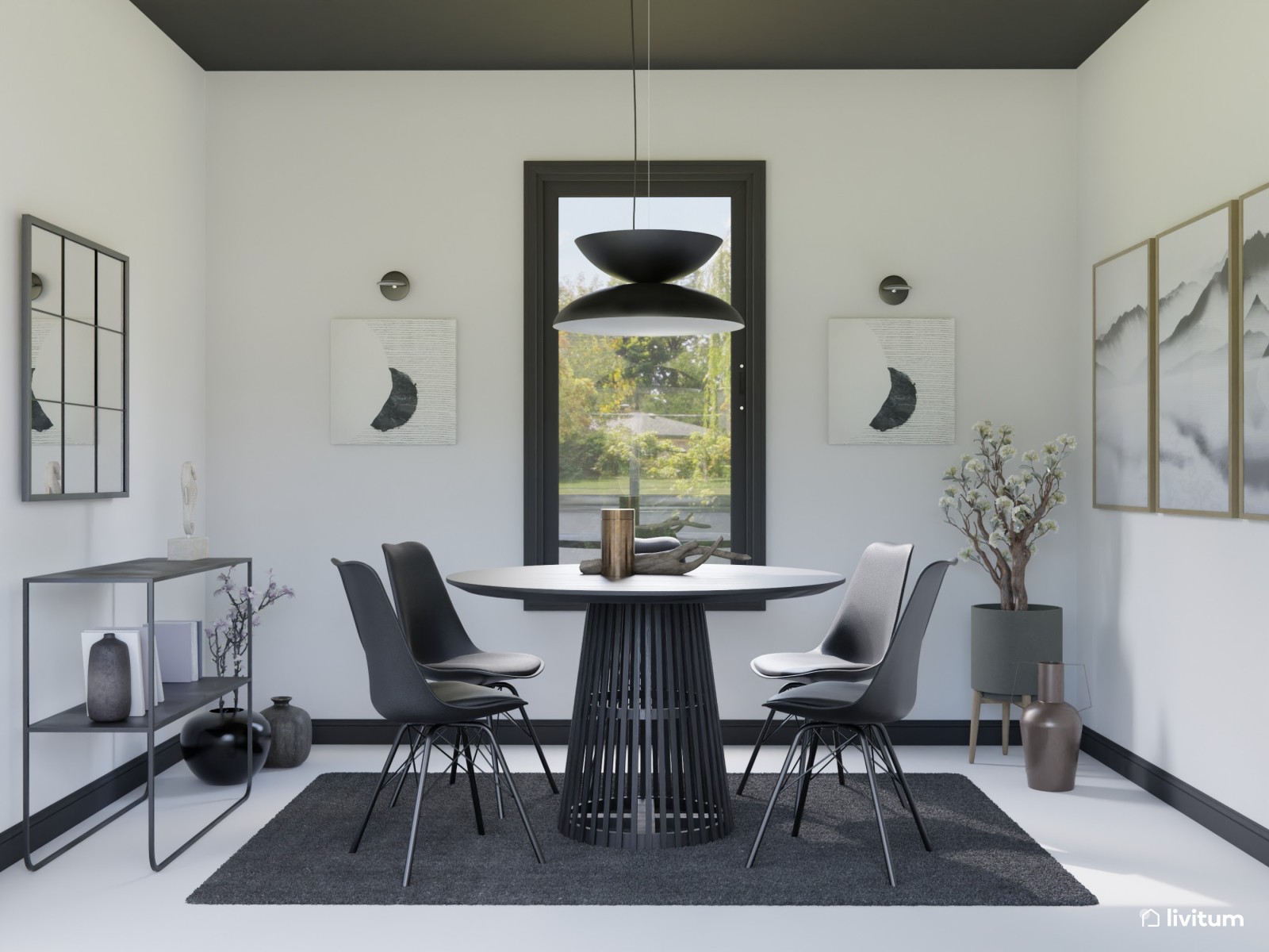 Ideas De Comedor En Blanco Y Negro