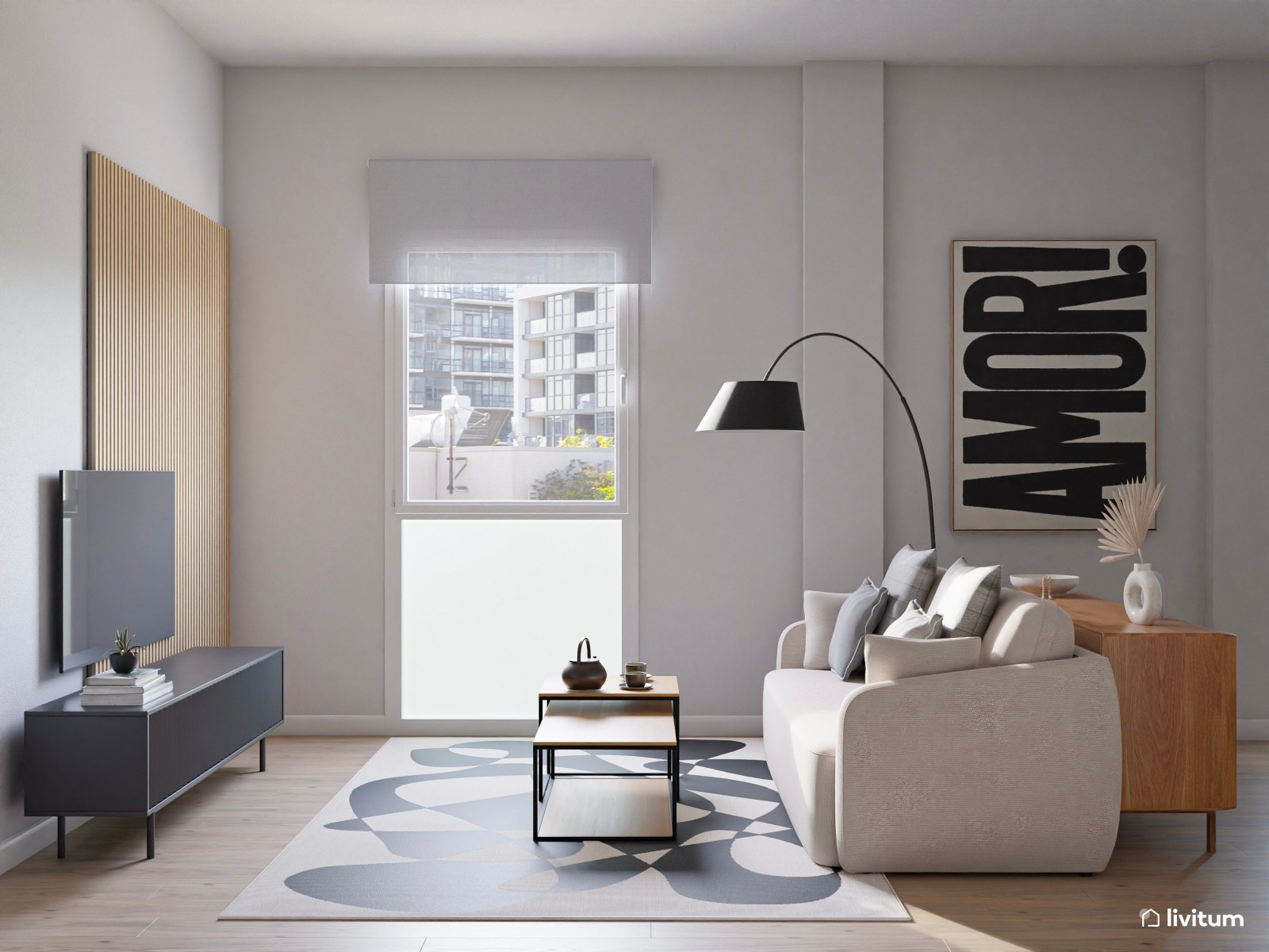 Piso turístico de diseño contemporáneo con texturas alistonadas