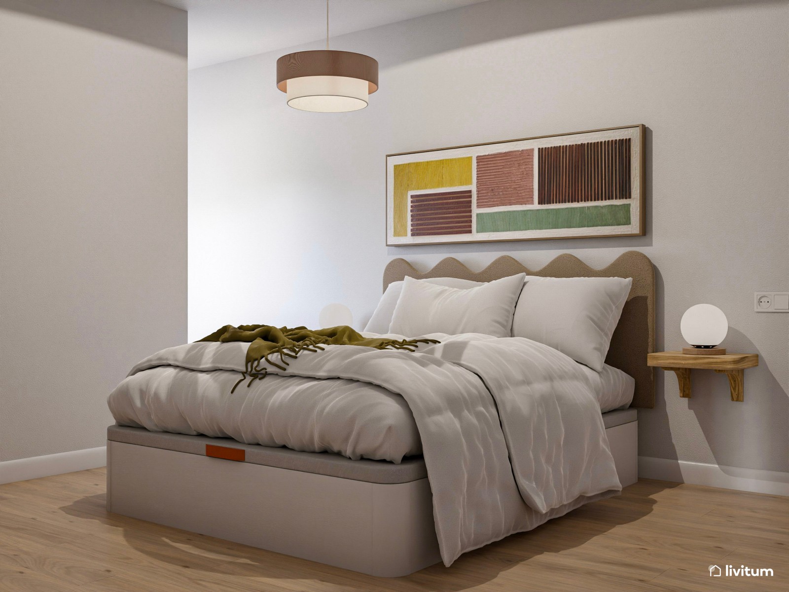 Piso turístico de diseño contemporáneo con texturas alistonadas