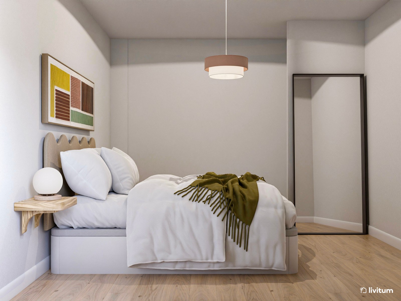 Piso turístico de diseño contemporáneo con texturas alistonadas