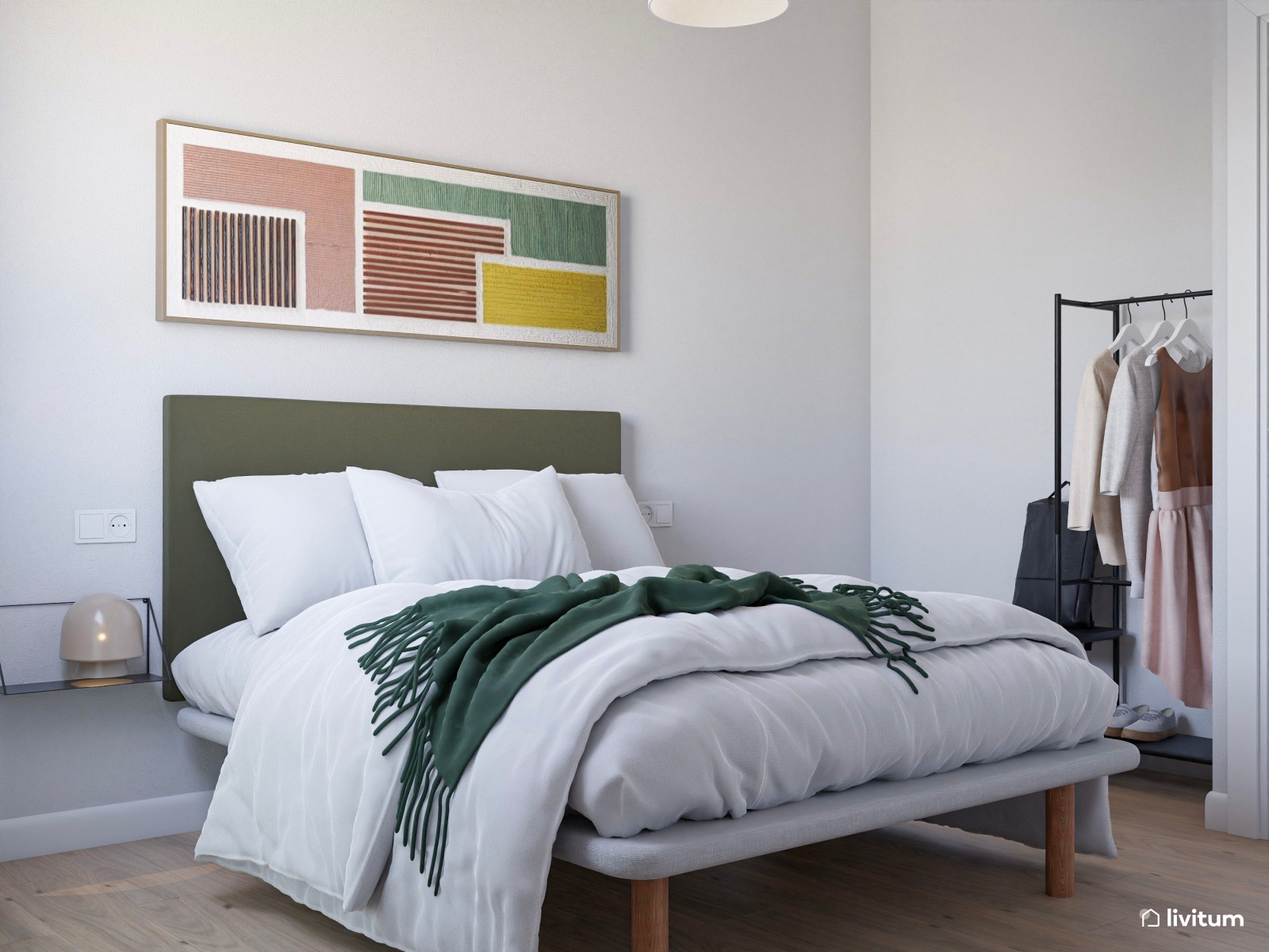 Piso turístico de diseño contemporáneo con texturas alistonadas