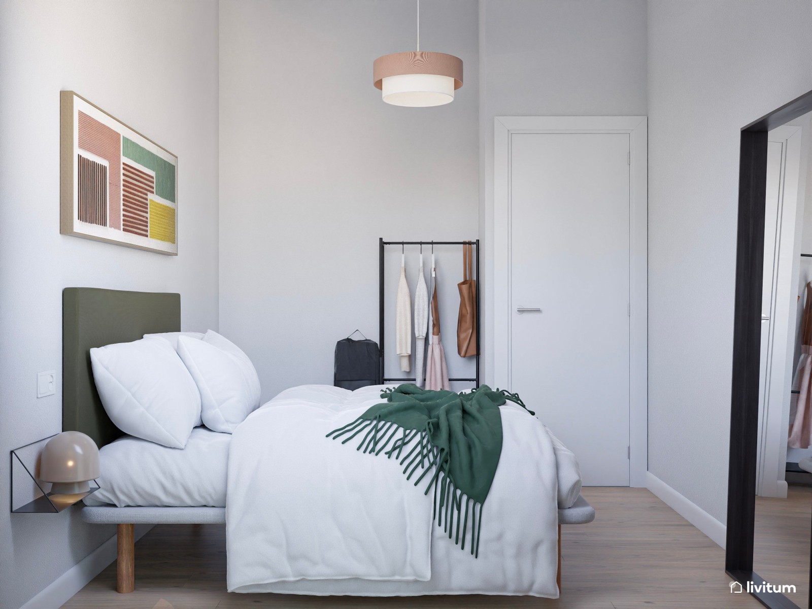 Piso turístico de diseño contemporáneo con texturas alistonadas