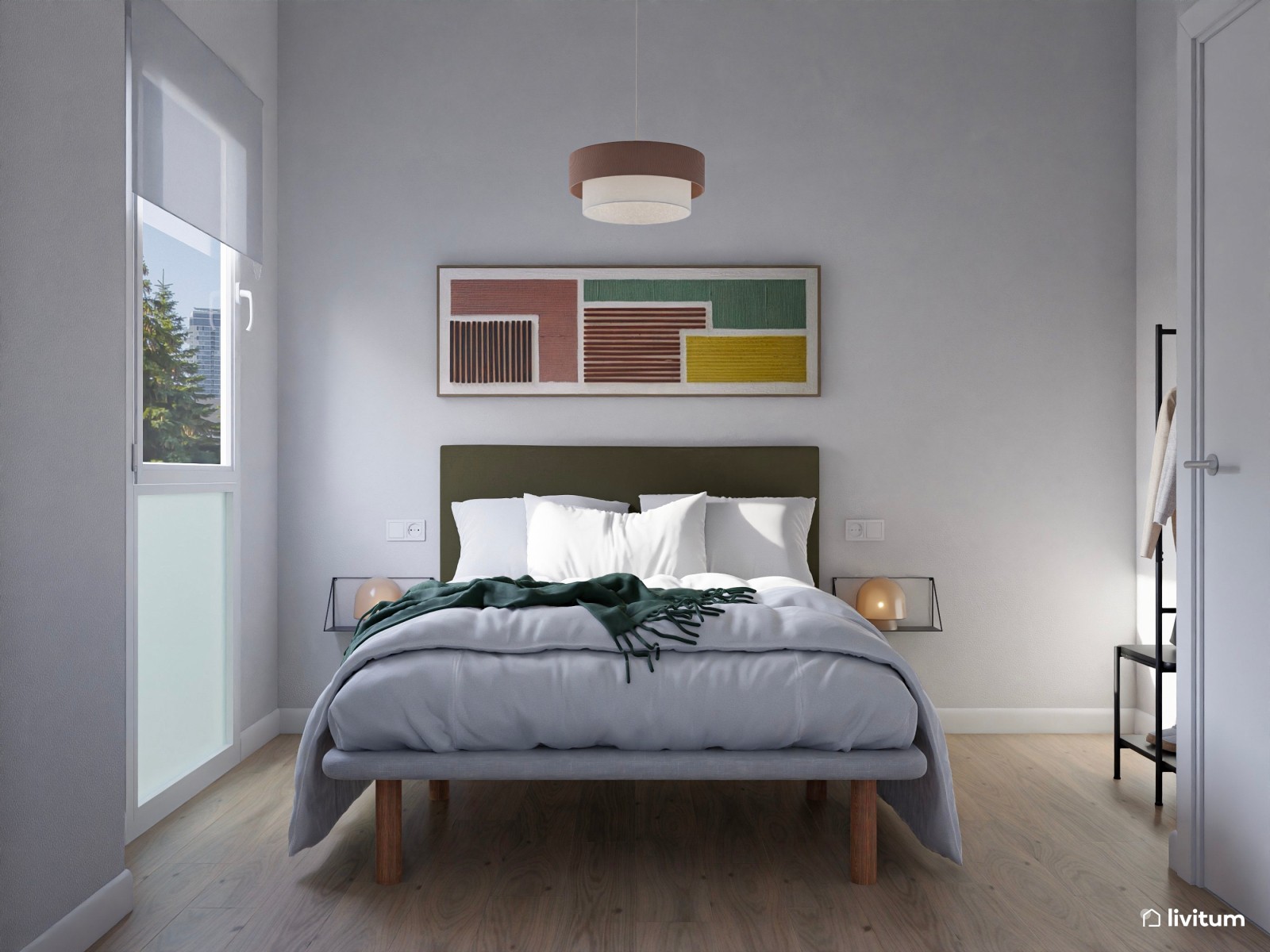 Piso turístico de diseño contemporáneo con texturas alistonadas