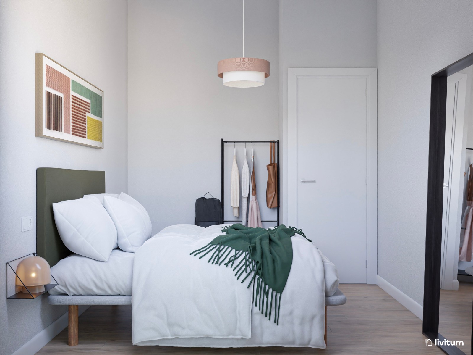 Piso turístico de diseño contemporáneo con texturas alistonadas
