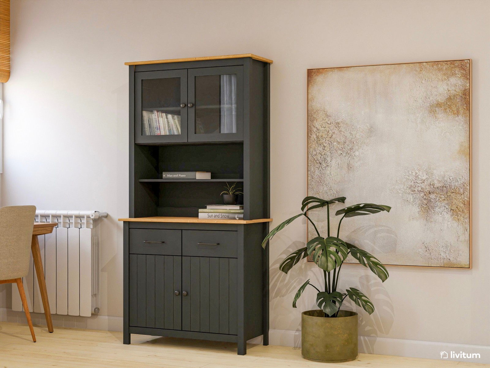  Relax total: salón abierto al comedor diseñado en tonos cálidos y luminosos