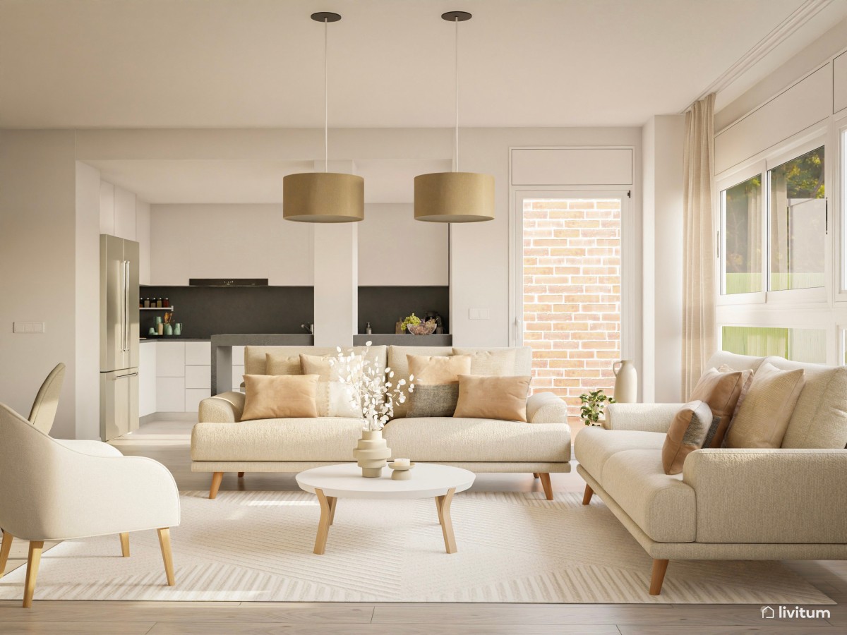 Salón comedor con atmósfera acogedora y relajante