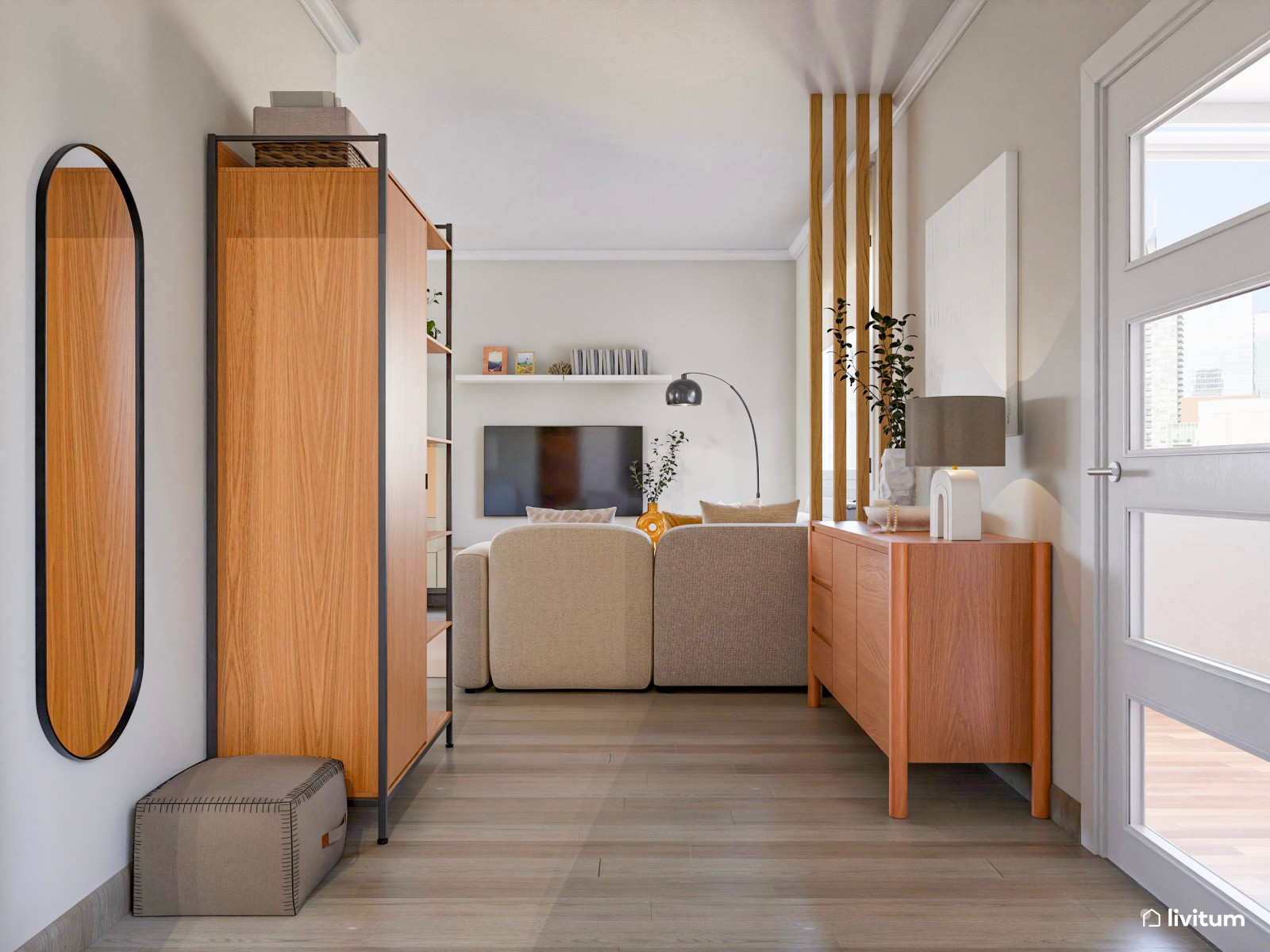 Salón comedor con chimenea y zona de juegos