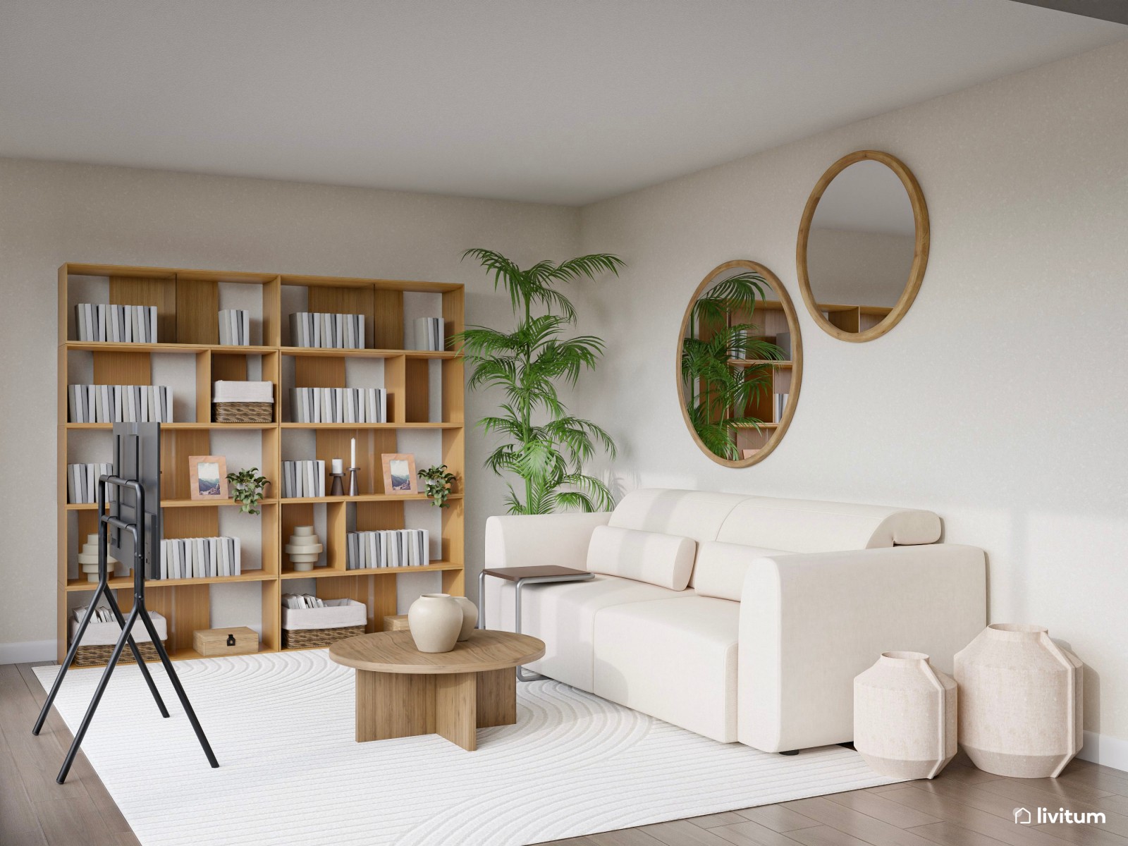 Salón comedor moderno con muebles ligeros y elegancia discreta