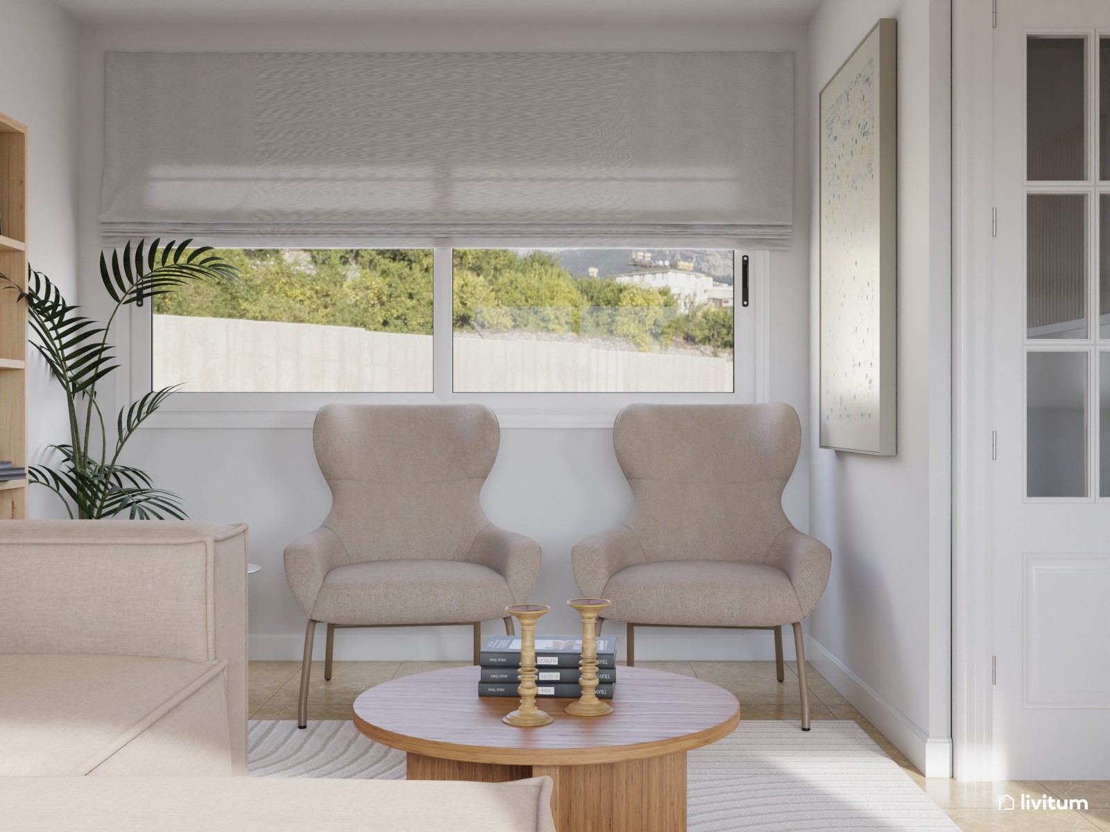 Salón comedor nórdico que transmite calma y serenidad