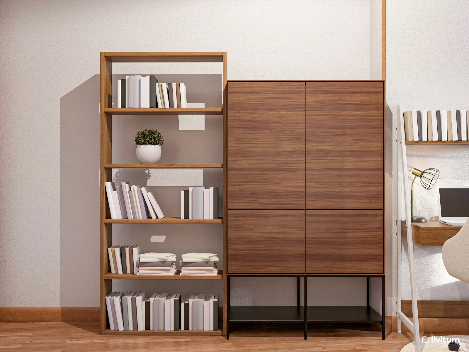 Salón comedor pequeño y en forma de triángulo