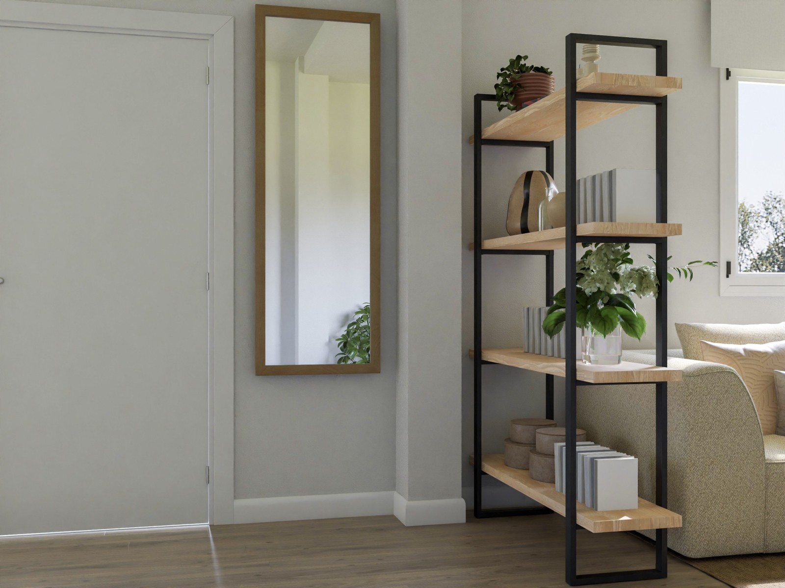 Salón de diseño contemporáneo con comedor muy elegante