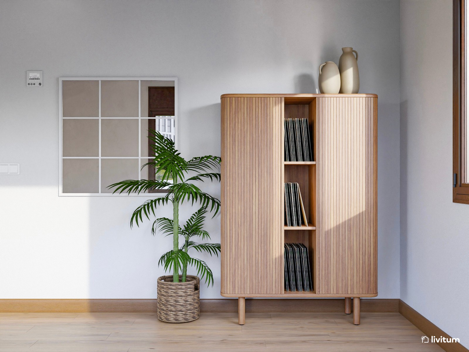 Salón de estilo rústico con chimenea y zona de escritorio