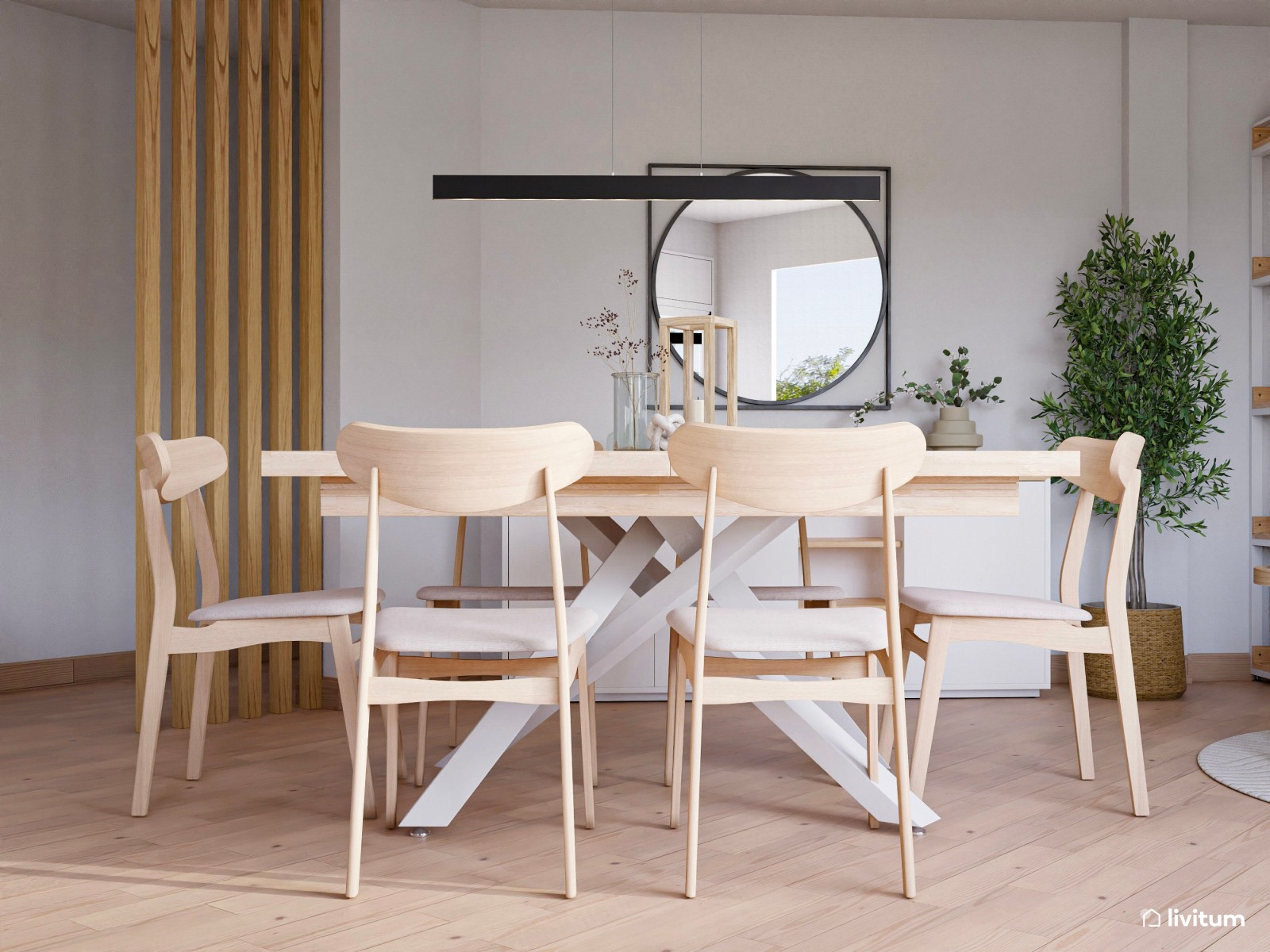 Salón pequeño en tonos cálidos con detalles modernos
