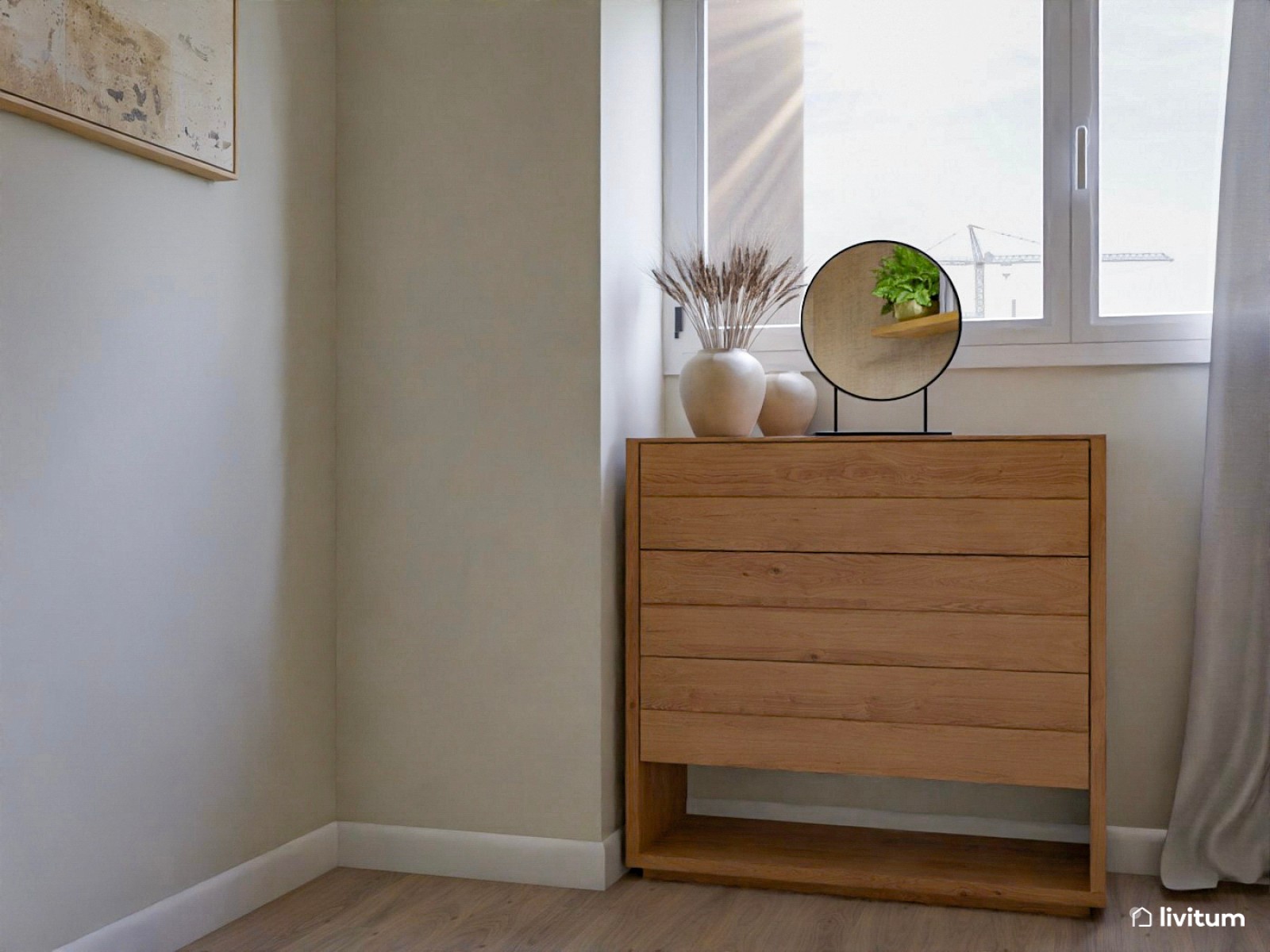 Serenidad y diseño slow: un dormitorio doble muy acogedor 