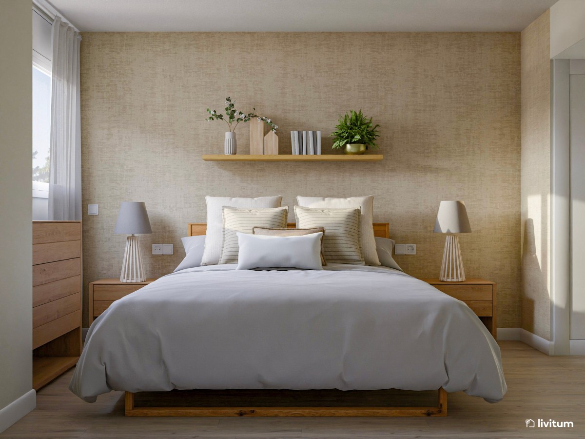 Serenidad y diseño slow: un dormitorio doble muy acogedor