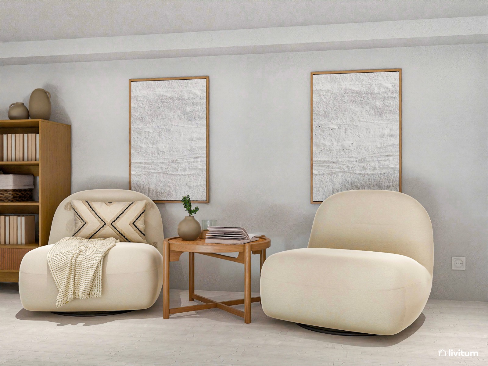 Todo en uno: salón comedor con cocina abierta y dormitorio integrado