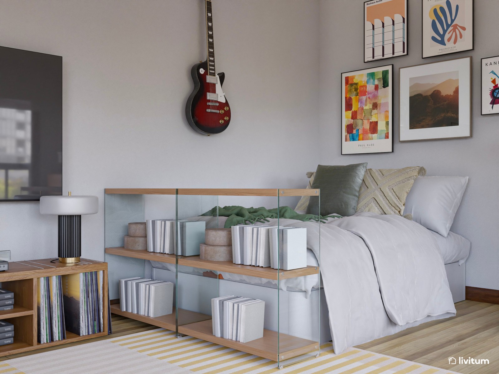 Todo en uno: salón, comedor y dormitorio en un entorno muy acogedor