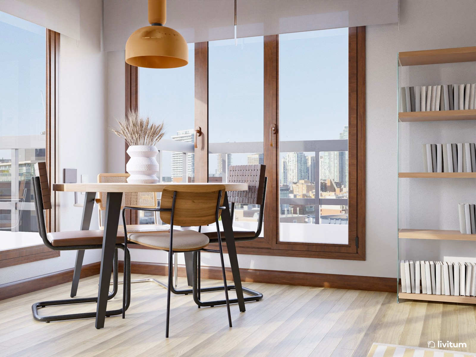 Todo en uno: salón, comedor y dormitorio en un entorno muy acogedor