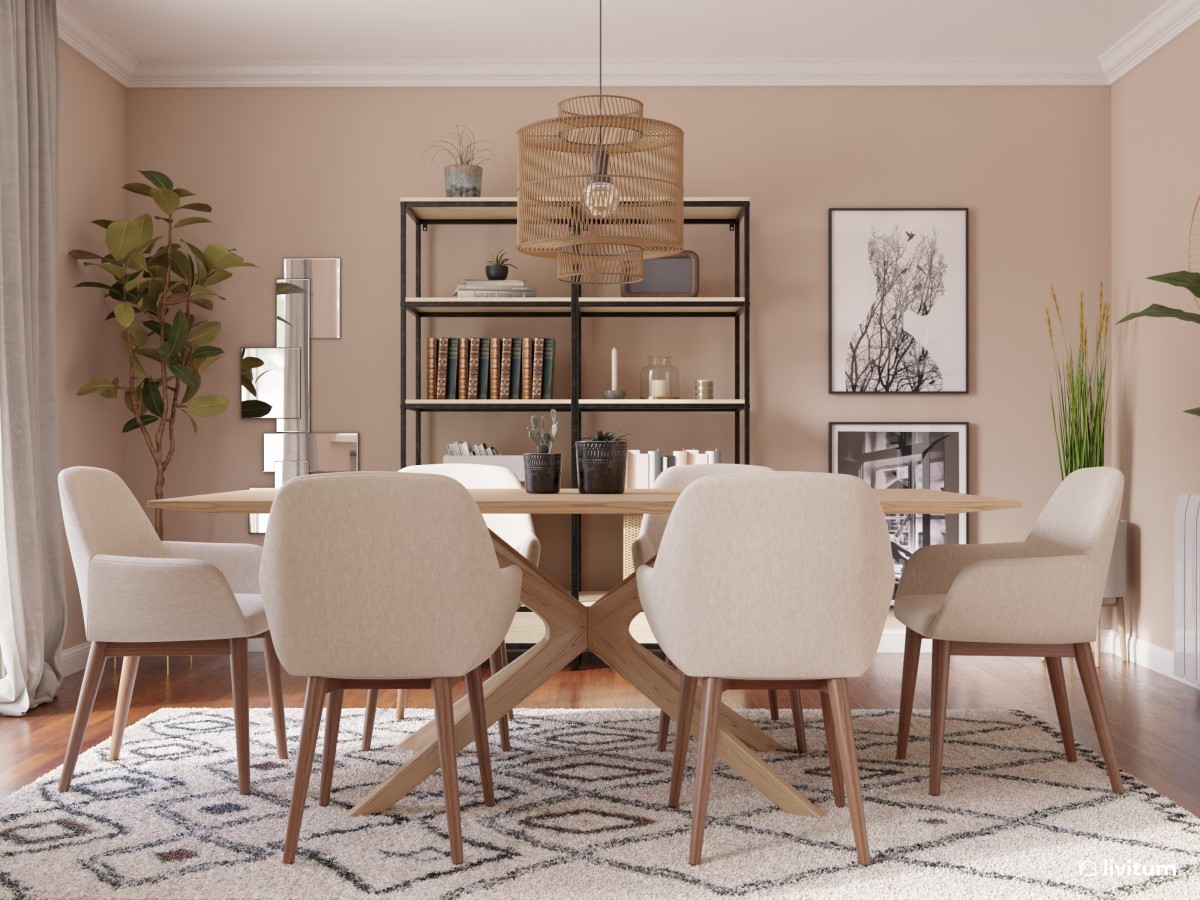 Un comedor estilo nórdico tranquilo y cálido - Livitum.com